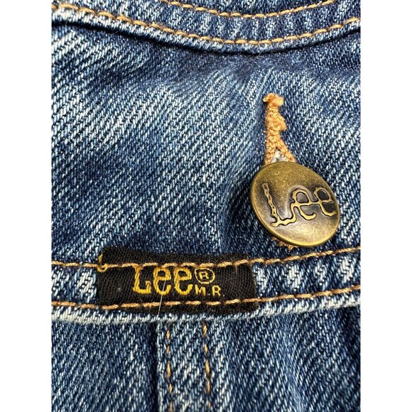 Vintage Lee Denim Jacket Blue Jean Large Trucker Cowboy1990s Retro Western - Picture 4 of 10